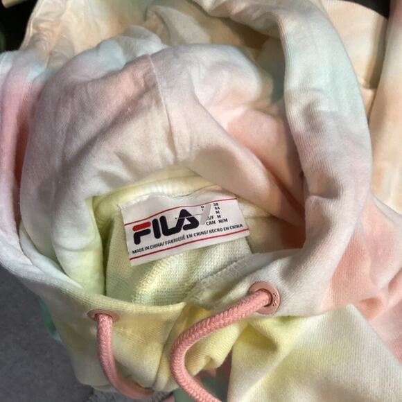 FILA  HOODED TIE DYE SWEATSHIRT SIZE MED 1221 - Picture 5 of 5